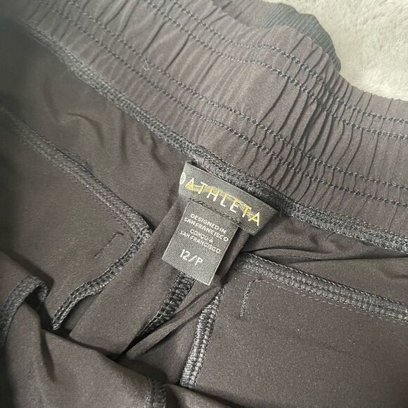 ✨ NWT Athleta Brooklyn Jogger Pants | Black | Size 12P ✨ - Picture 6 of 11